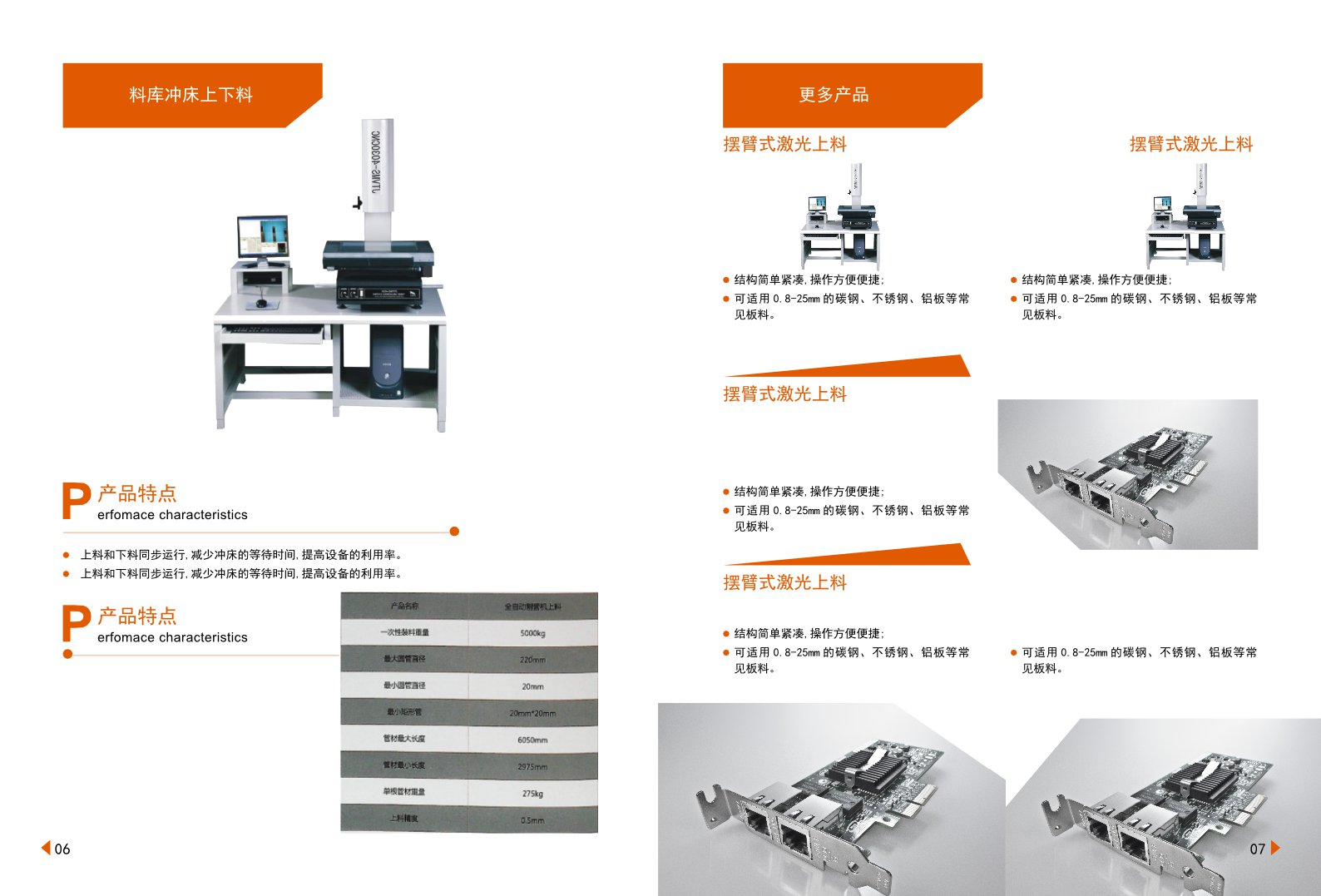 橙色自动化设备产品宣传画册_钣金工厂_数控机床模板下载-金印客模板